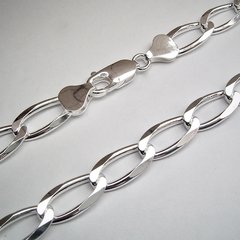 Kette aus poliertem 925er Silber - 7 mm - Unisex...