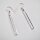 Elegante schmale Ohrhänger aus 925er Silber - Ohrringe - Sterlingsilber