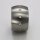 Auffälliger Ring aus edel mattiertem Edelstahl mit zwölf weißen Zirkonia - 15 mm - Edelstahlring - Größe 52