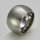 Auffälliger breiter Ring aus mattiertem Edelstahl - 15mm - Edelstahlring - Größe 70