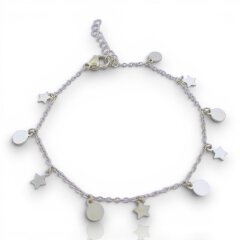 Armband Stern und Mond