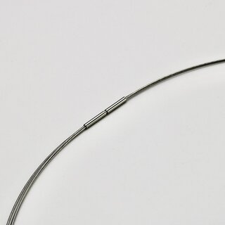 Dreisträngiges Halsband aus Edelstahl - Band, Stahlband, Kette, Schmuck - Länge 40 cm