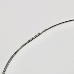 Dreisträngiges Halsband aus Edelstahl - Band, Stahlband, Kette, Schmuck - Länge 50 cm