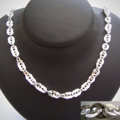Edle Halskette aus 925er Silber - Collier aus Sterlingsilber - Silberkette 60cm
