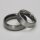 Eleganter Bandring aus mattiertem Edelstahl - 7 mm - Verlobungsring - Partnerring - Fingerring - Größe 62