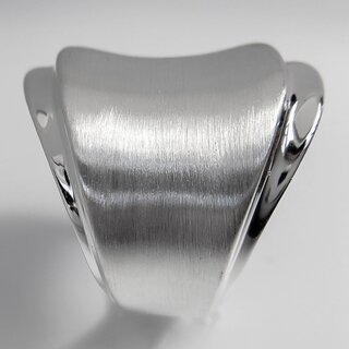 Eleganter geschwungener Ring aus 925er Silber - Fingerring  - Sterlingsilber - Größe 54
