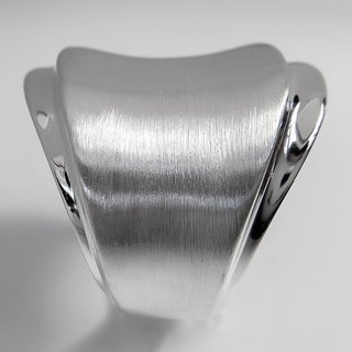 Eleganter geschwungener Ring aus 925er Silber - Fingerring  - Sterlingsilber - Größe 58